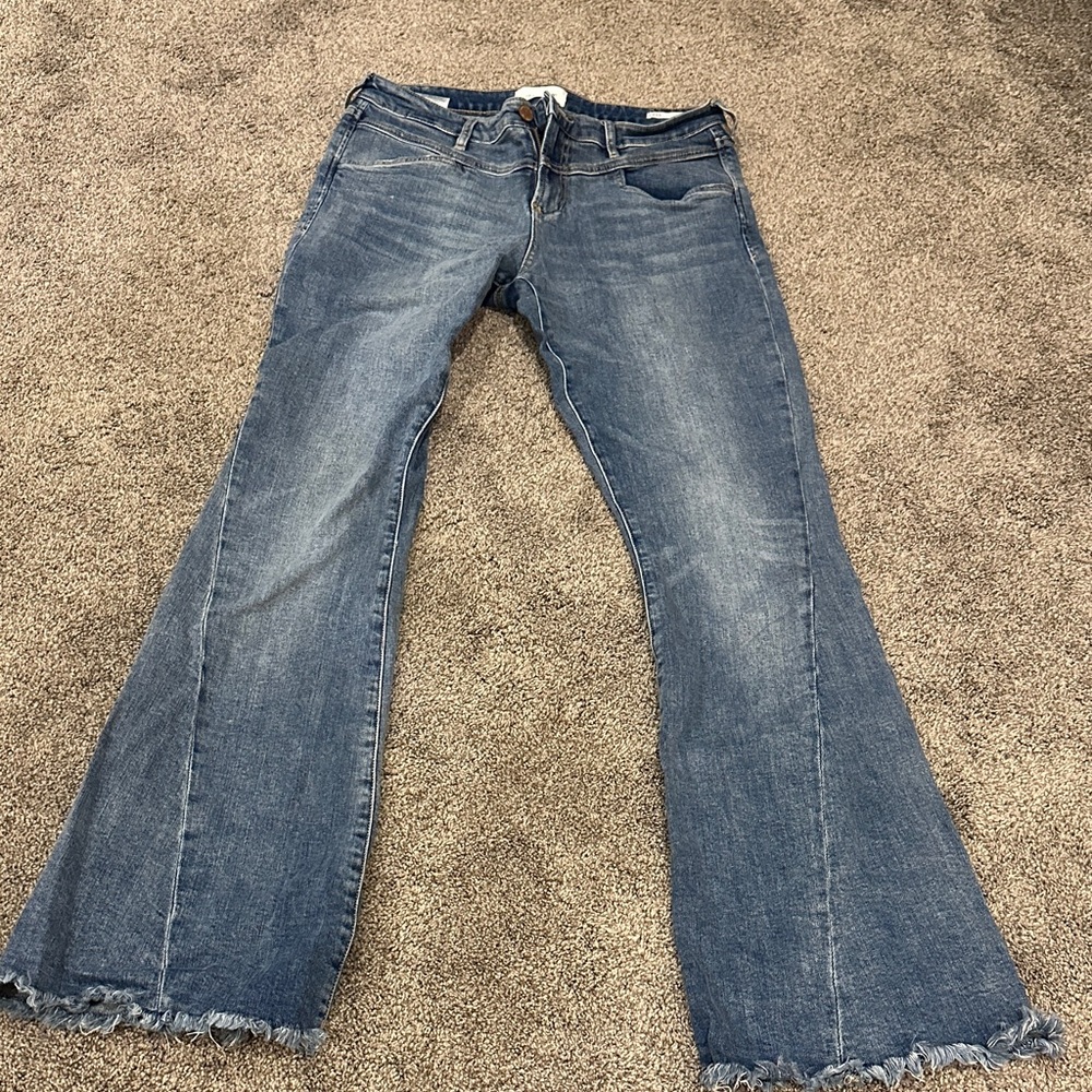 Dear John Rosa Flare leg raw hem jeans sz 29